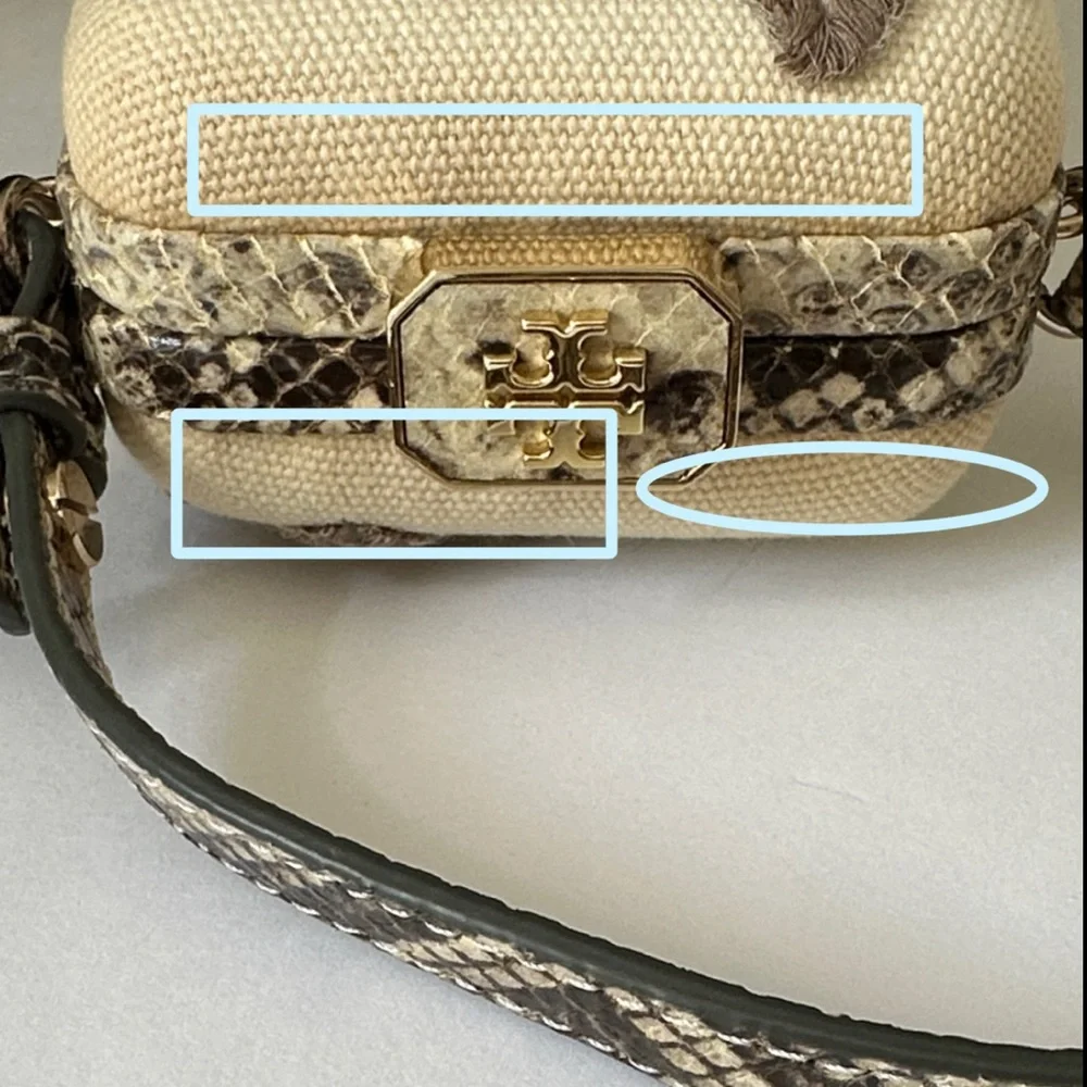 Tory Burch Jardin Canvas Minaudiere Clutch
